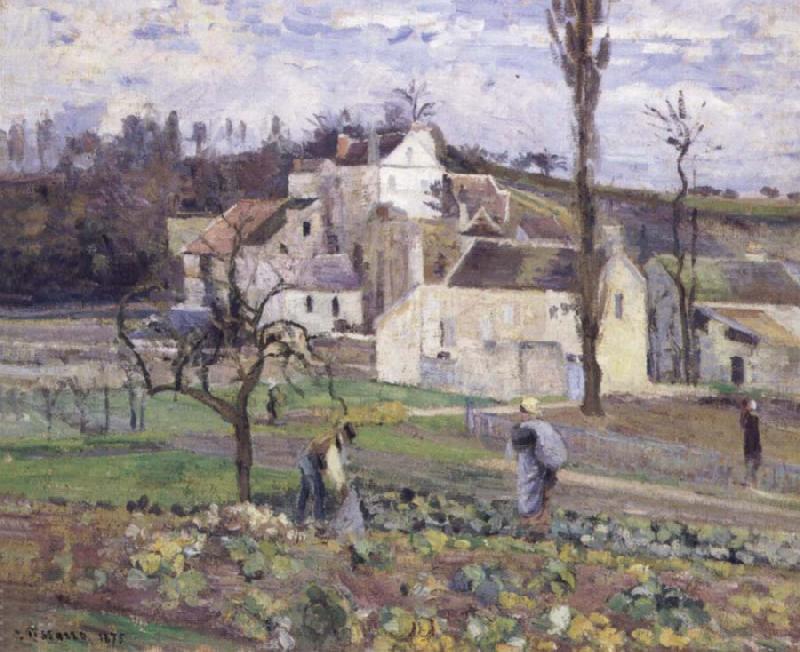 Camille Pissarro Cabbage patch near the village china oil painting image